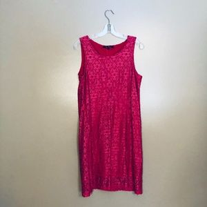 Anne French M Fuchsia lace